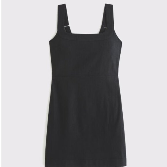 Abercrombie & Fitch Linen-Blend Wide Strap Mini Dress, Size XS - Picture 2 of 4